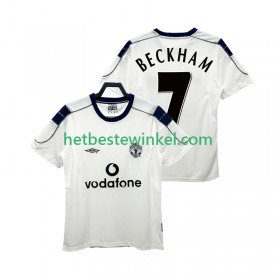 Manchester United BECKHAM 7 2000 2001 Voetbalshirts Retro Uit